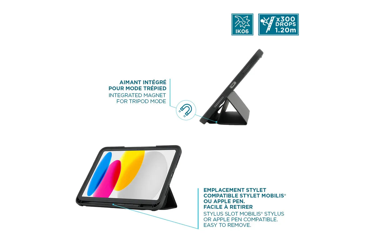 Mobilis Ultra Rugged Case iPad 11" 2025 iPad 10.9" zwart ( 062010 )