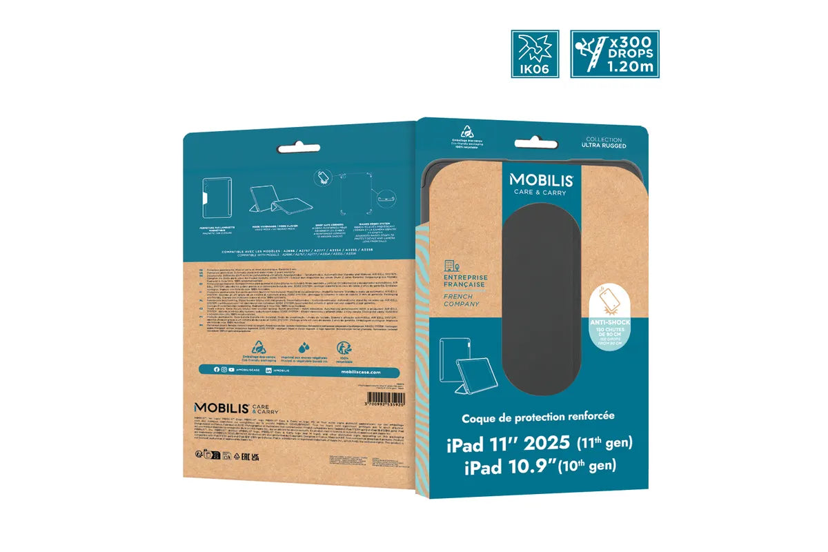 Mobilis Ultra Rugged Case iPad 11" 2025 iPad 10.9" zwart ( 062010 )