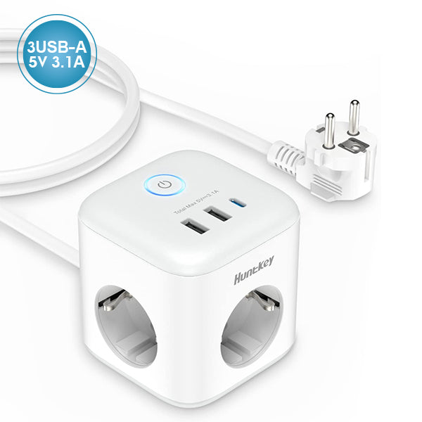 Huntkey Power Cube 3 USB ports