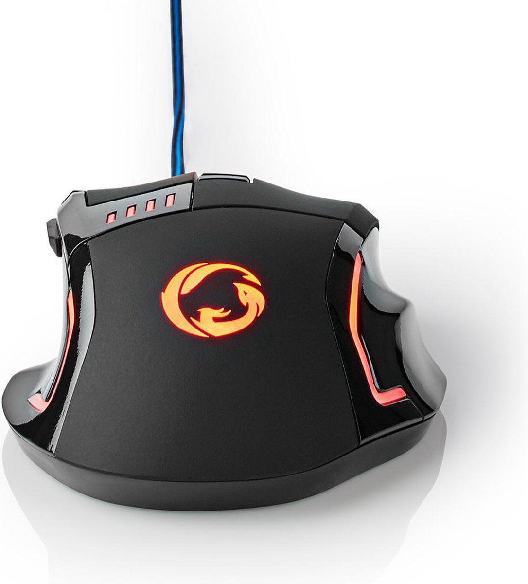 Nedis Gaming Muis Bedraad , DPI: 800 / 1600 / 2400 / 4000 dpi , Aantal knoppen: 8