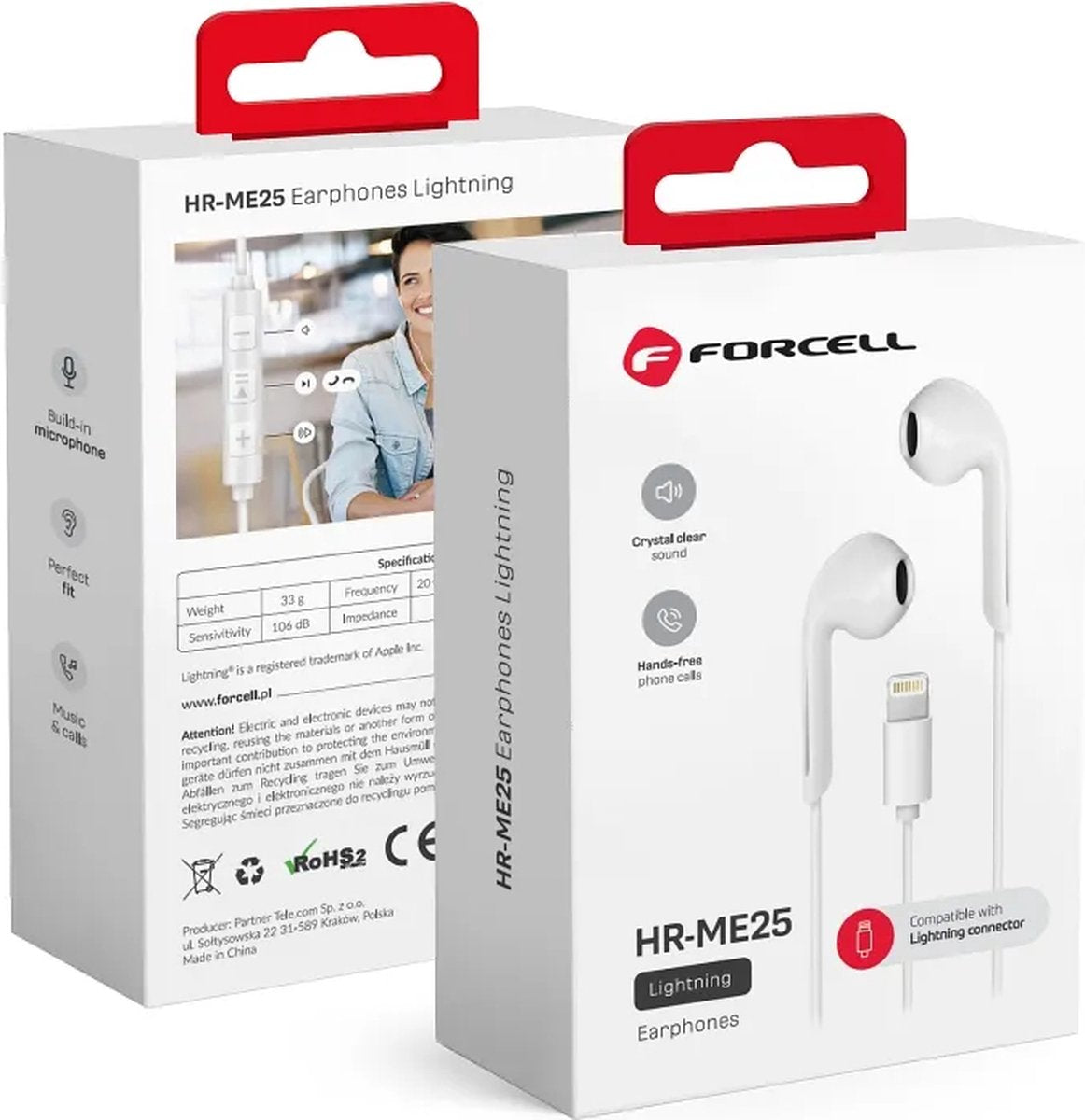 Forcell  earpods with lightning connector
