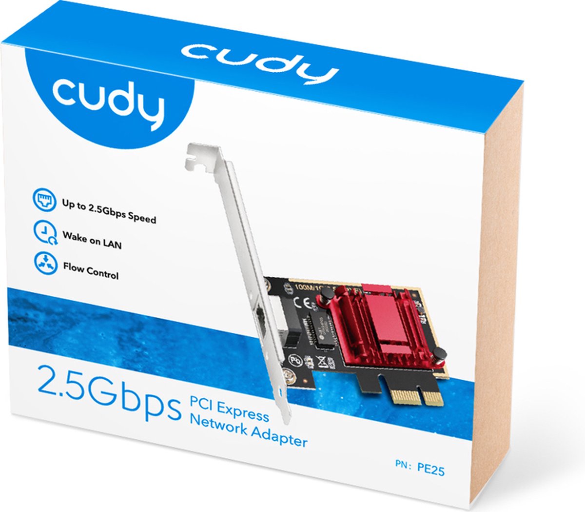 Cudy PE25 2,5 Gbps netwerkaart PCi-e