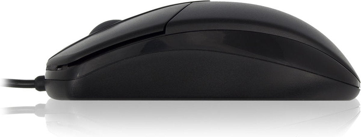 ACT AC5005 Optische Muis Bekabeld USB 1000 dpi Links- en Rechtshandig Zwart