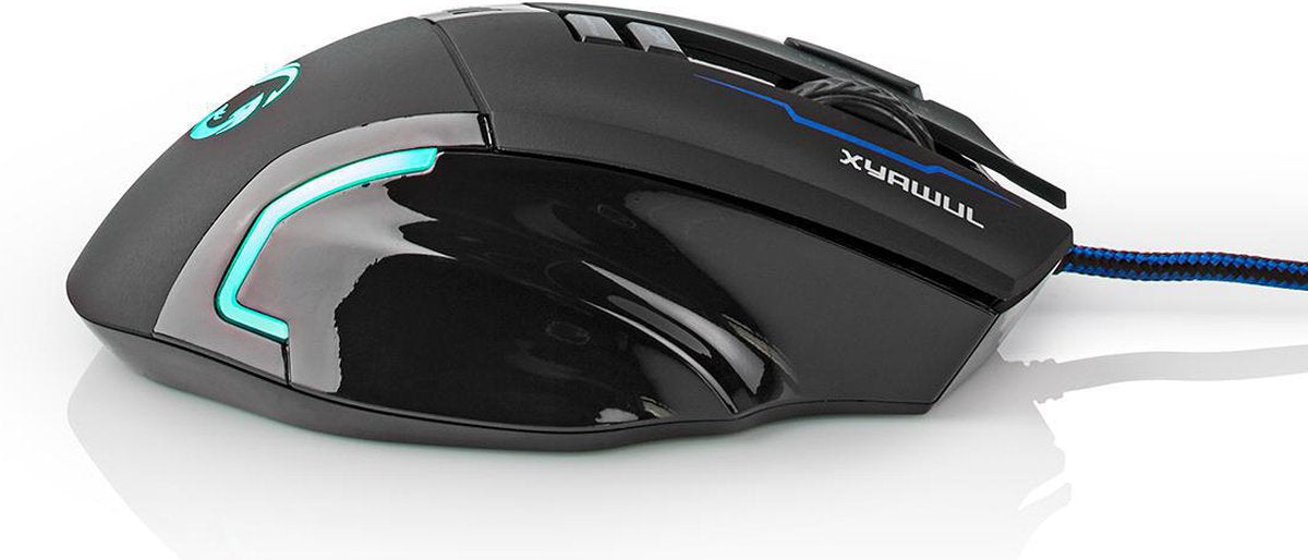 Nedis Gaming Muis Bedraad , DPI: 800 / 1600 / 2400 / 4000 dpi , Aantal knoppen: 8