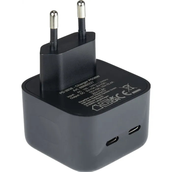 Inter-Tech PD-Charger USB C,PSU PD-2036, PD 36W, zwart