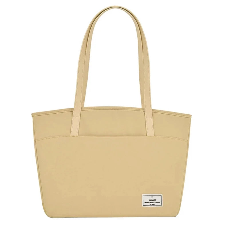 WiWU Ora Tote Lady 16" Laptop Handbag – Waterproof, Multi-Pocket Design with Laptop Compartment & Large Capacity for Women
