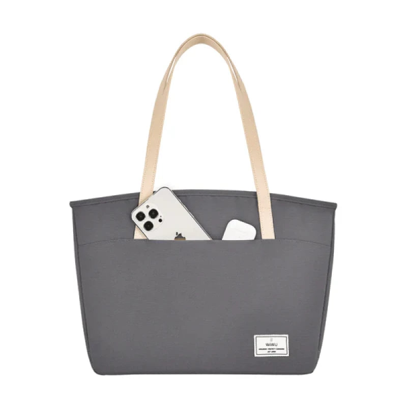 WiWU Ora Tote Lady 16" Laptop Handbag – Waterproof, Multi-Pocket Design with Laptop Compartment & Large Capacity for Women