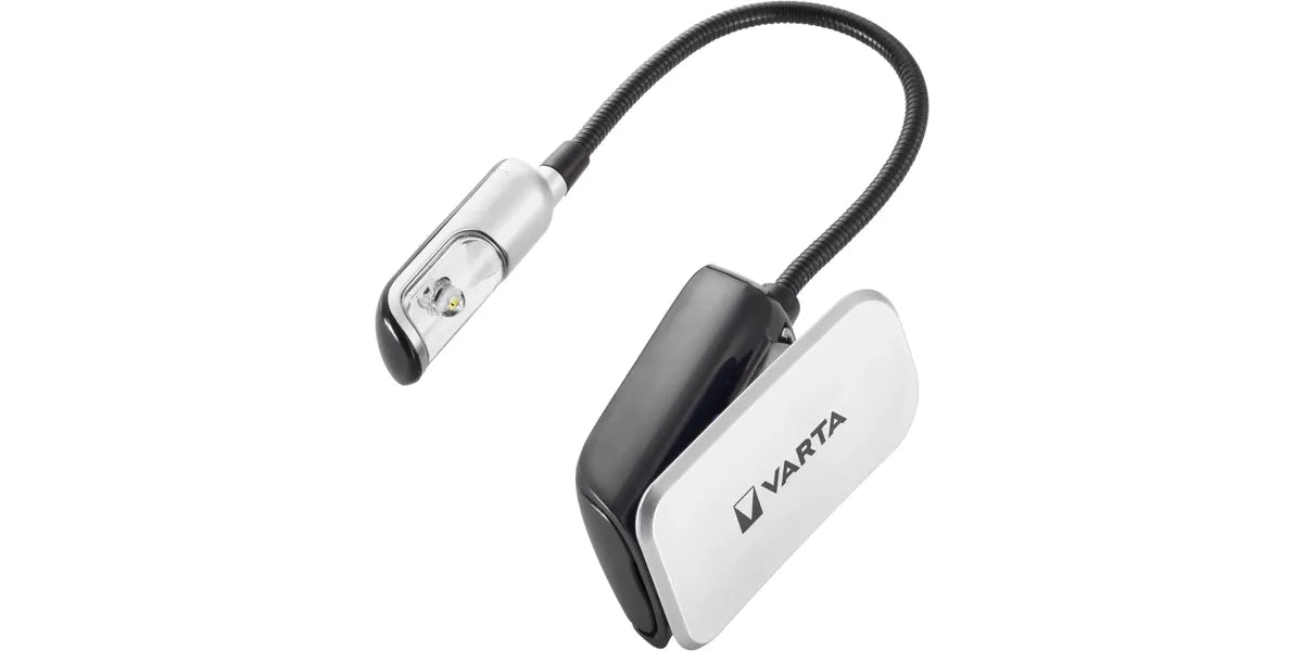 Varta 16618 Zwart, Zilver Clipzaklamp / zaklantaarn Book Light LED
