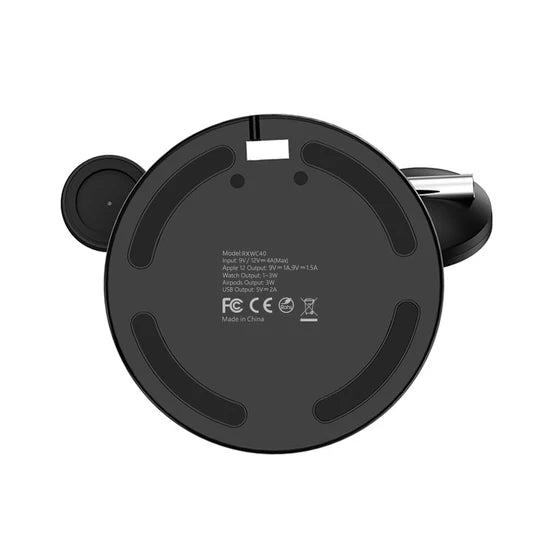 Rixus RXWC40 3 in 1 Wireless Charging Dock