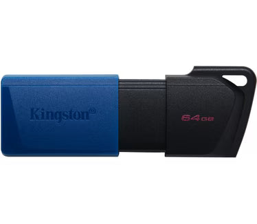 Kingston DataTraveler Exodia M USB-stick – 64 GB – Zwart/blauw – USB-A 3.2 Gen 1