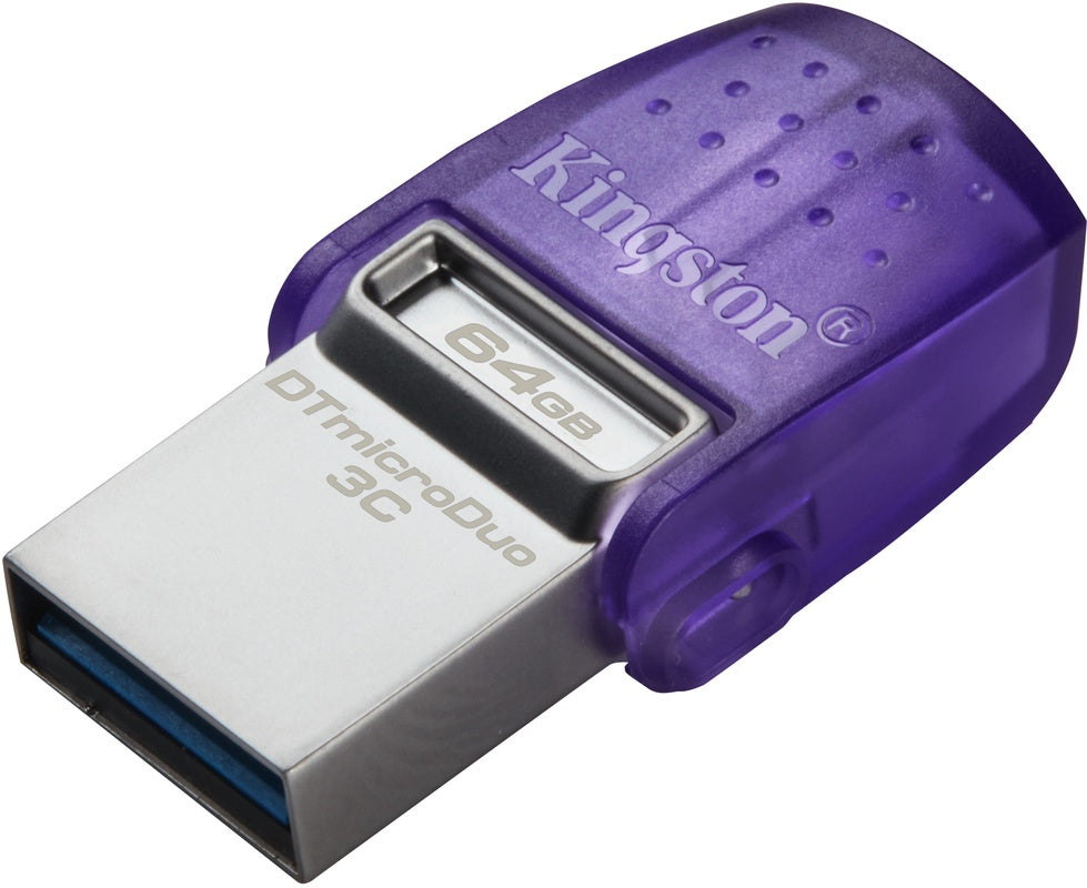 Kingston Technology DataTraveler 64GB microDuo 3C 200 MB/s dubbele USB-A + USB-C