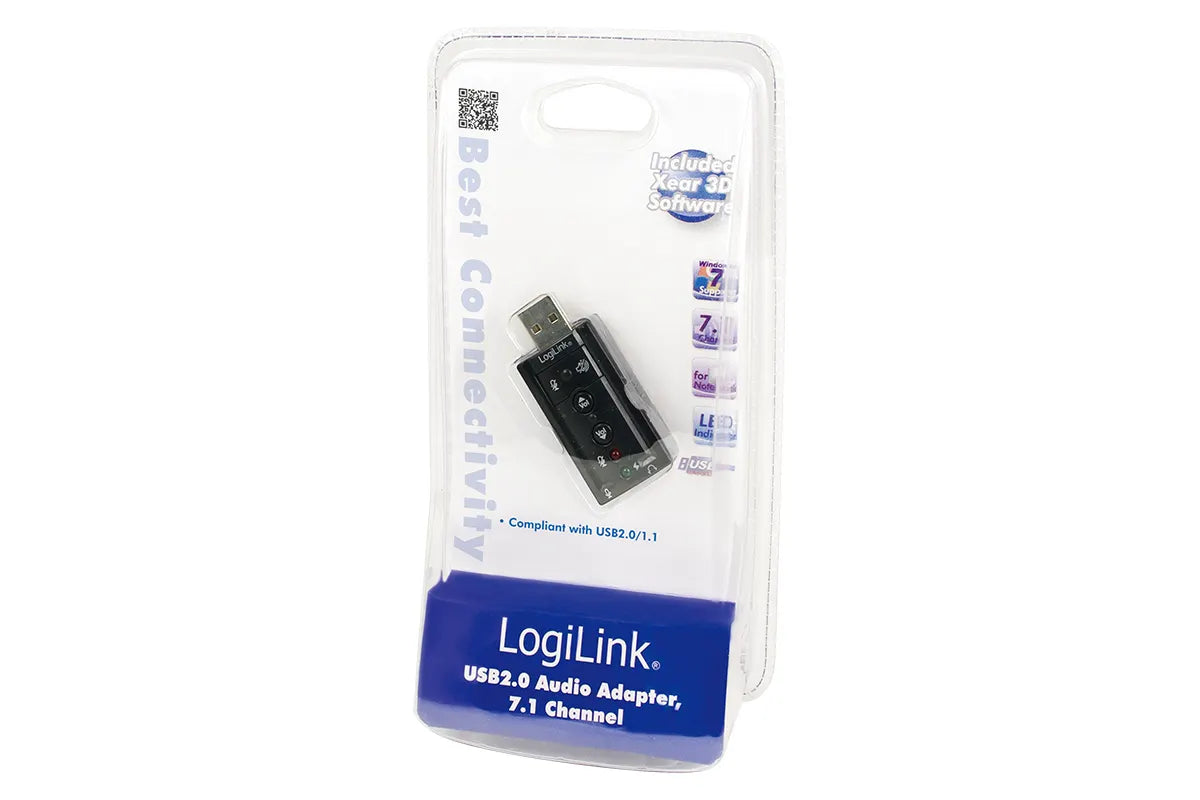Logilink geluidskaart USB 7.1 Surround Sound