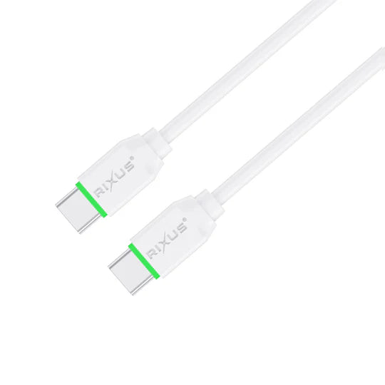Rixus RX2016 Data Sync And Fast Charge Cable USB-C to USB-C 2m