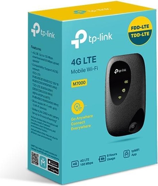 TP-Link WL-Router M7000 4G LTE mobiel (Portabel)