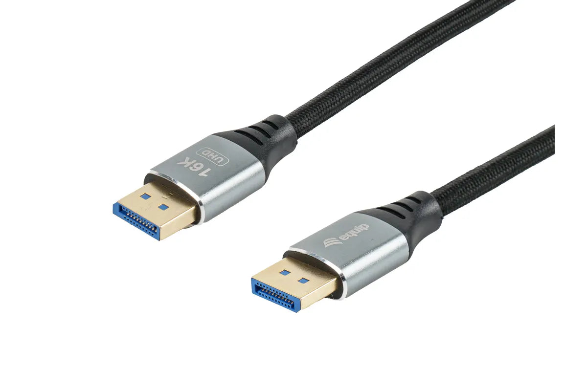 Equip DisplayPort 2.1 Premium 16K/60Hz St/St 2.00m zwart