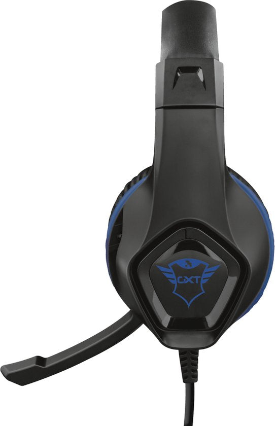 Trust GXT 404B Rana, Bedraad, Gamen, 20 - 20000 Hz, 225 g, Headset, Zwart, Blauw