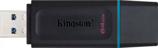 Kingston 64GB USB Stick - USB 3.2 Gen 1 - DataTraveler Exodia - Zwart