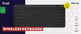 Trust Lyra toetsenbord RF-draadloos + Bluetooth QWERTY Amerikaans Engels Zwart