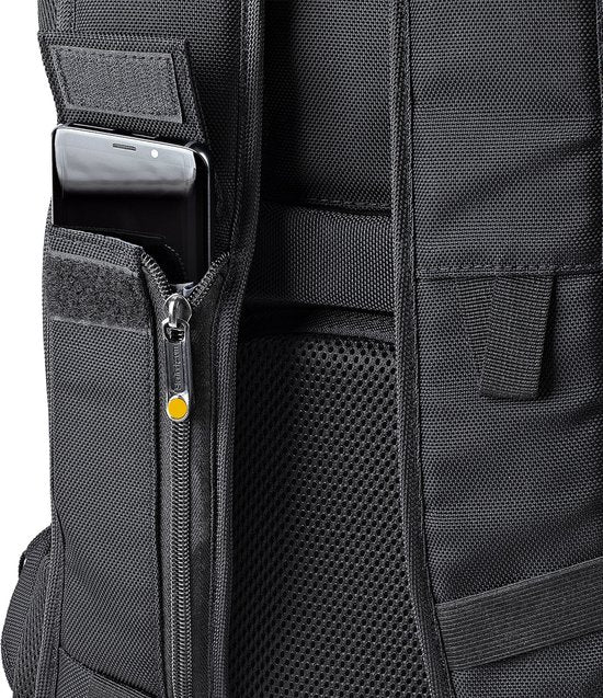17.3" Laptop Rugzak met Verwijderbare Opbergtas voor Accessoires, Professionele IT Tech Backpack, Werk/Reizen/Pendelen, Ergonomische Computer Tas, Duurzaam Ballistisch Nylon, Notebook/Tablet Vakken NTBKBAG173