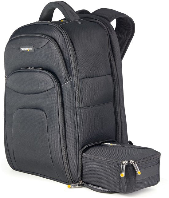 17.3" Laptop Rugzak met Verwijderbare Opbergtas voor Accessoires, Professionele IT Tech Backpack, Werk/Reizen/Pendelen, Ergonomische Computer Tas, Duurzaam Ballistisch Nylon, Notebook/Tablet Vakken NTBKBAG173