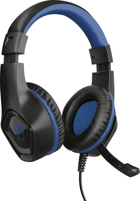 Trust GXT 404B Rana, Bedraad, Gamen, 20 - 20000 Hz, 225 g, Headset, Zwart, Blauw