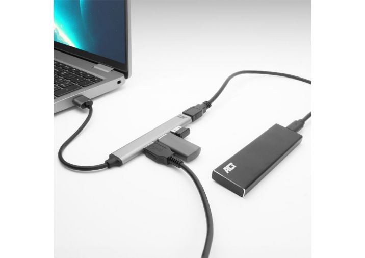 ACT AC6225 USB-A hub 2.0, 4 port USB-A