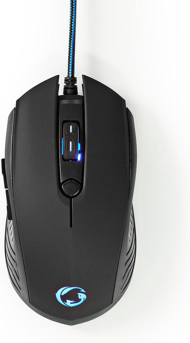 Nedis Gaming Combo Kit - 4-in-1 - Toetsenbord, Koptelefoon, Muis en Muismat - Blauw / Zwart - QWERTY - US Internationaal