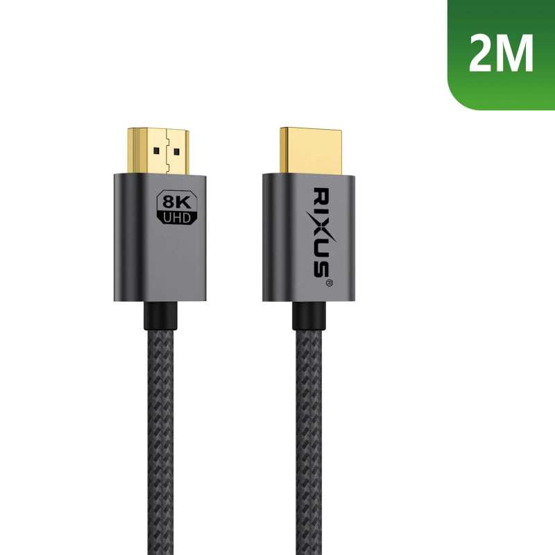 Rixus RXHU12 Premium HDMI-kabel 8K 2mtr. Space Gray