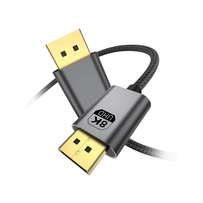 Rixus RXDP12 DisplayPort-kabel 8K 2 Mtr. Space Grey