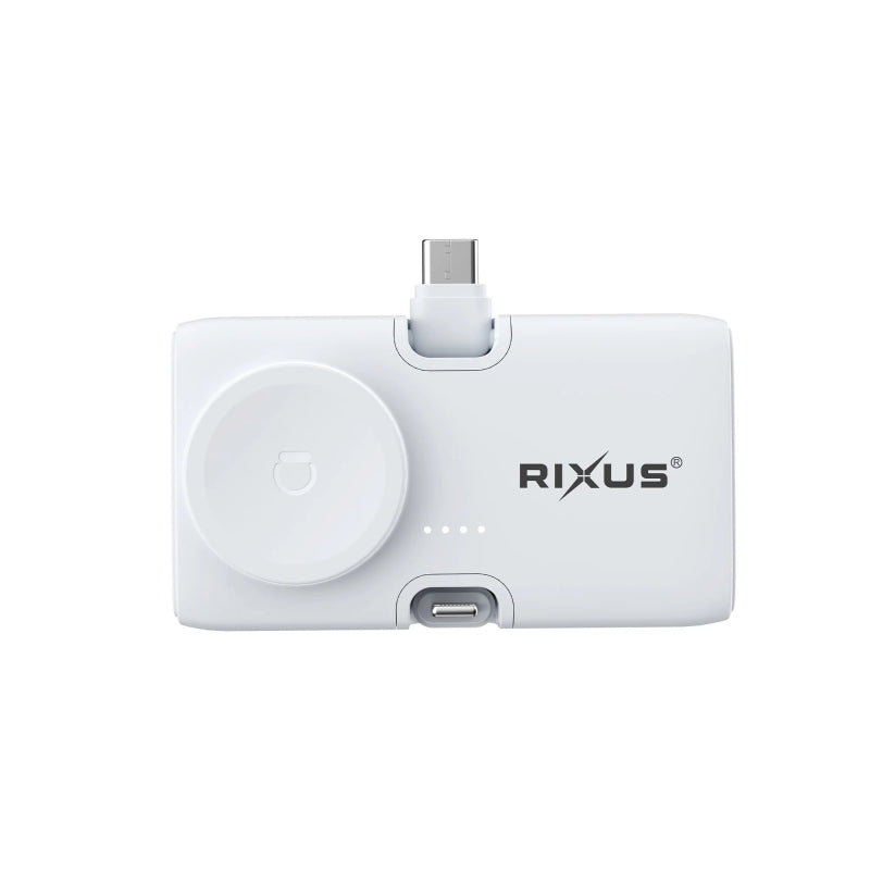 Rixus RXPB13 Mini Click-On 3-in-1 Powerbank 4500mAh Wit