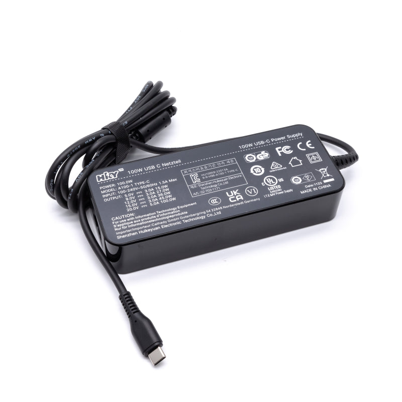 Universele 100W USB-C oplader zwart