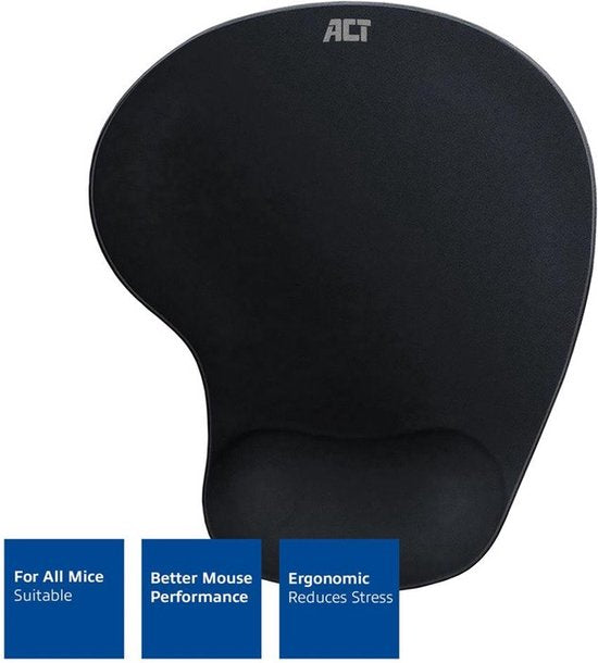 ACT Ergonomische muismat met polssteun gel AC8010