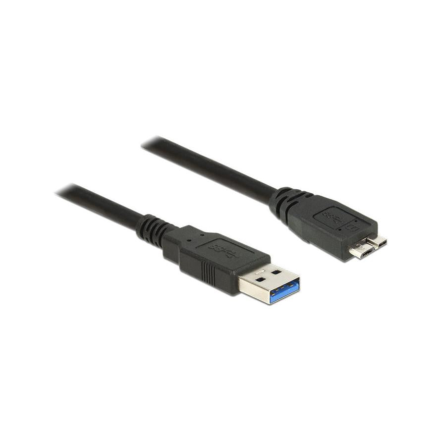 Delock USB Kabel USB3.0 A -> Micro-B St/St 0.50m zwart