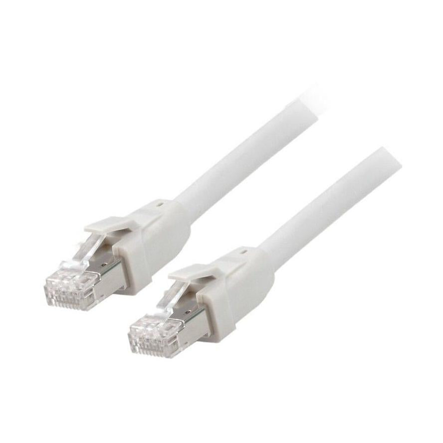 Netwerkkabel CAT8.1 wit RJ45 PATCHKABEL S/FTP PIMF / LSZH