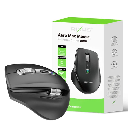 Rixus RXWM05B Aero Max Mouse oplaadbaar Black