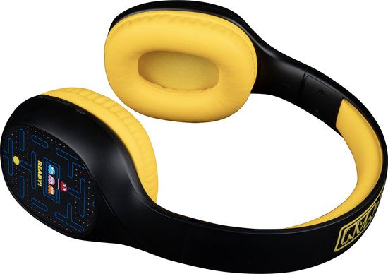 Konix Pac-Man - draadloze koptelefoon - 30 uur speeltijd - microfoon - bluetooth 5.3 - verstelbaar