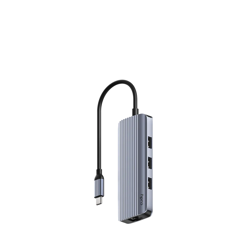 Cudy muliport docking 6-In-1 USB-C Hub with Gigabit Ethernet Port / HDMI ( UH606 )