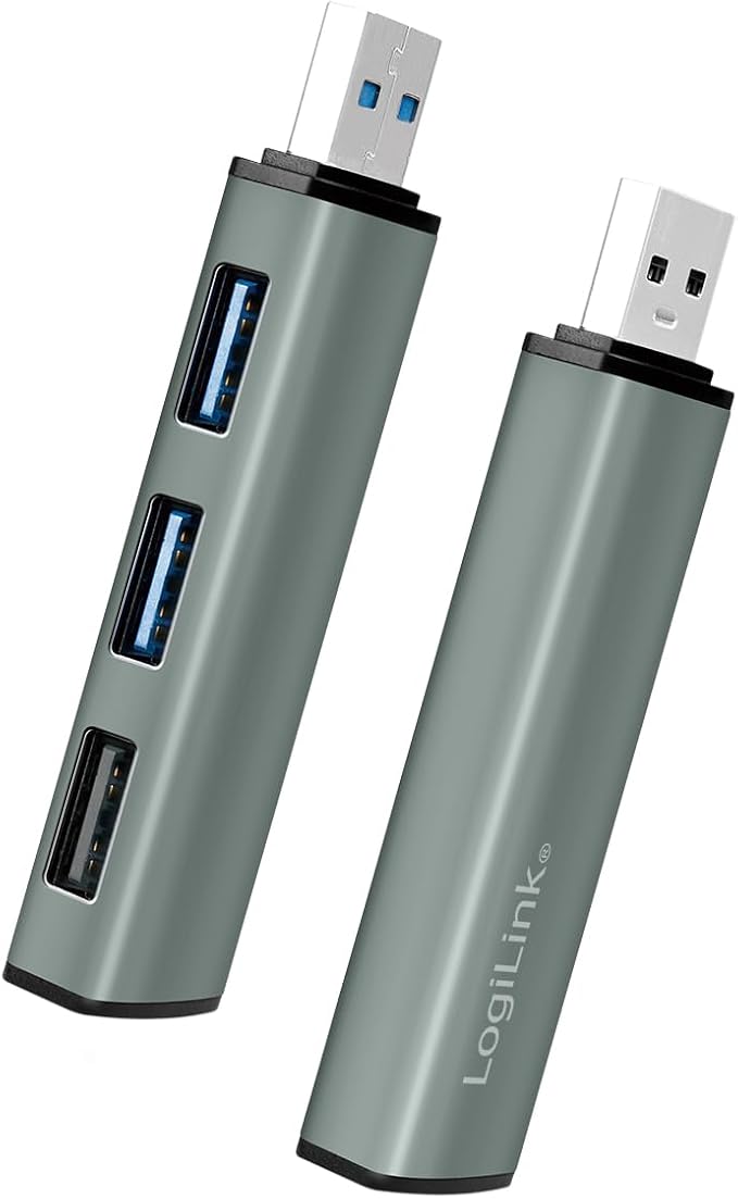 LogiLink USB 3.2 HUB 3-port, Gen2 met Aluminium