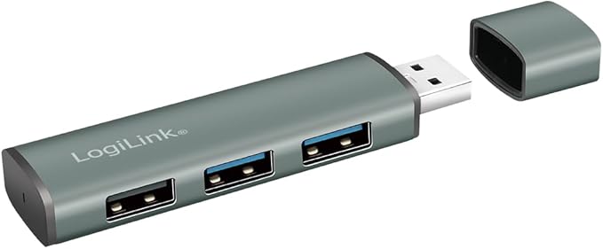 LogiLink USB 3.2 HUB 3-port, Gen2 met Aluminium