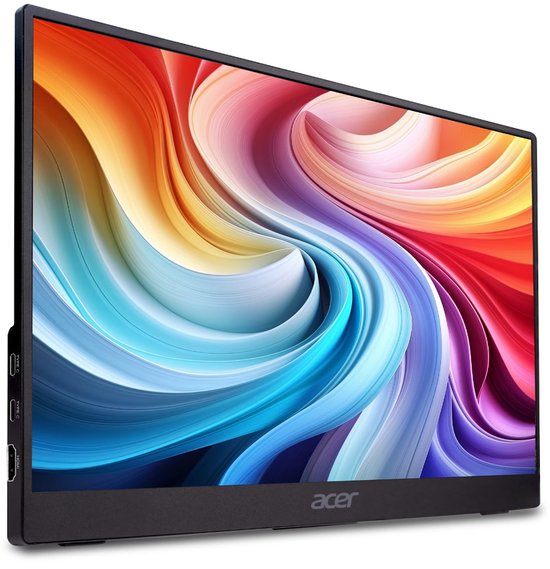 Acer PM161QB1bmiuux Draagbare monitor Zwart 39,6 cm (15.6") 1920 x 1080 Pixels