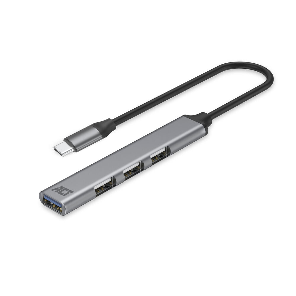 Act AC6425 USB-C hub, 3x USB-A 2.0 and 1x USB-A 3.0