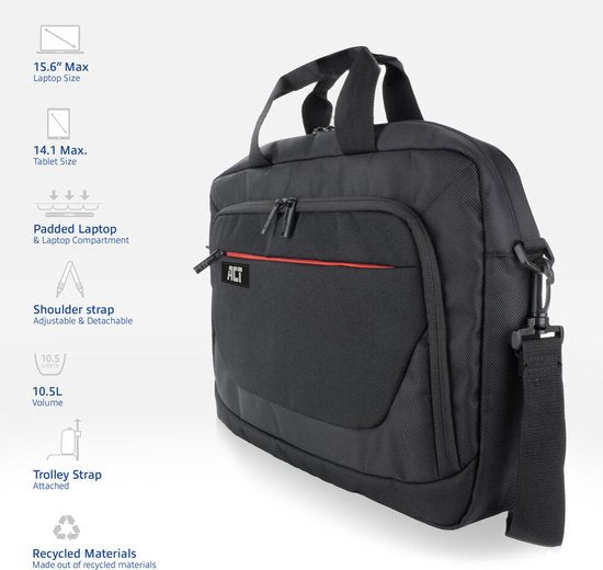 ACT Suburb schoudertas voor laptops tot 15,6", AC8570