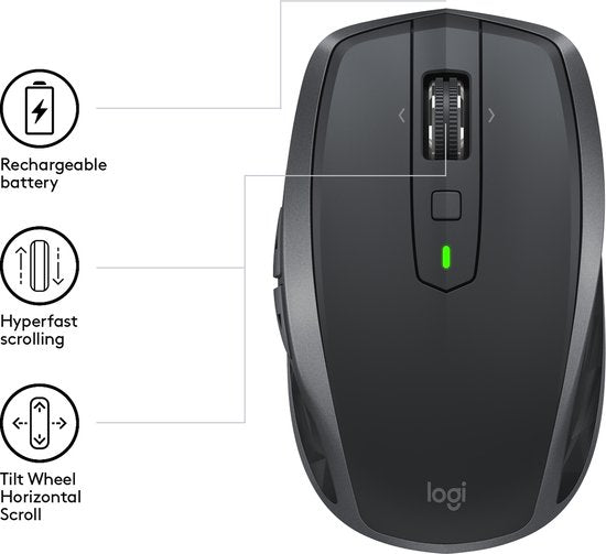 Logitech Wireless Mouse MX Anywhere 2s graphite