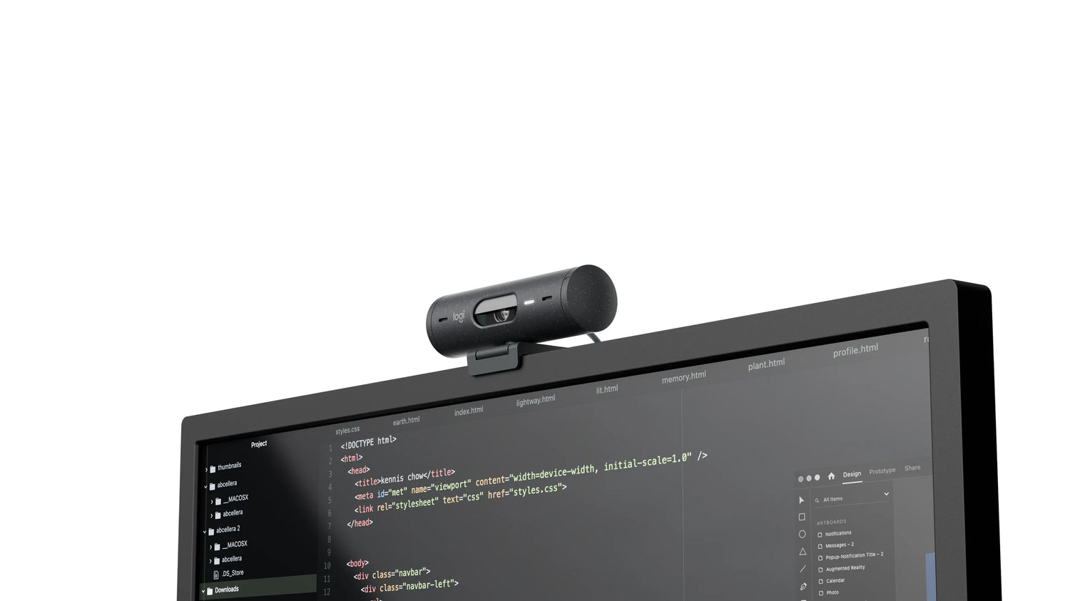 Logitech HD-Webcam BRIO 500 graphite