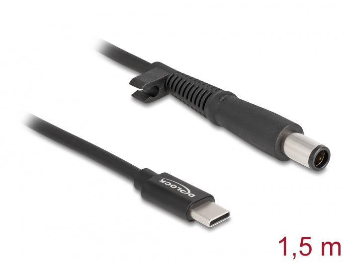 DELOCK Notebook oplaadkabel USB Type-C St. HP 7,4 x 5,0 mm