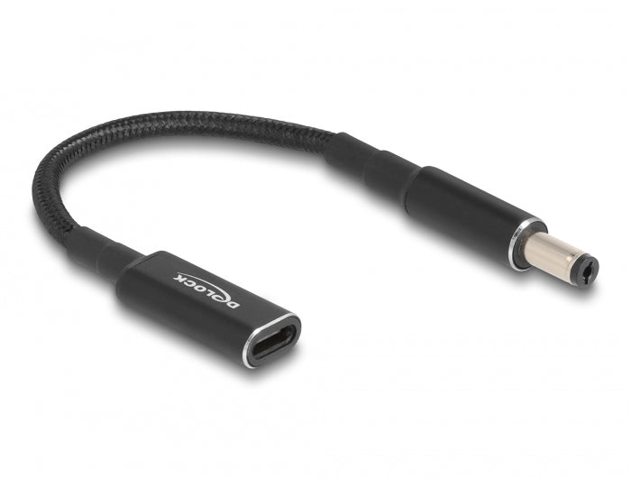 DELOCK Adapterkabel Notebook / universal oplaadkabel USB Type-C verloop stekker plug 5.5 x 2.1
