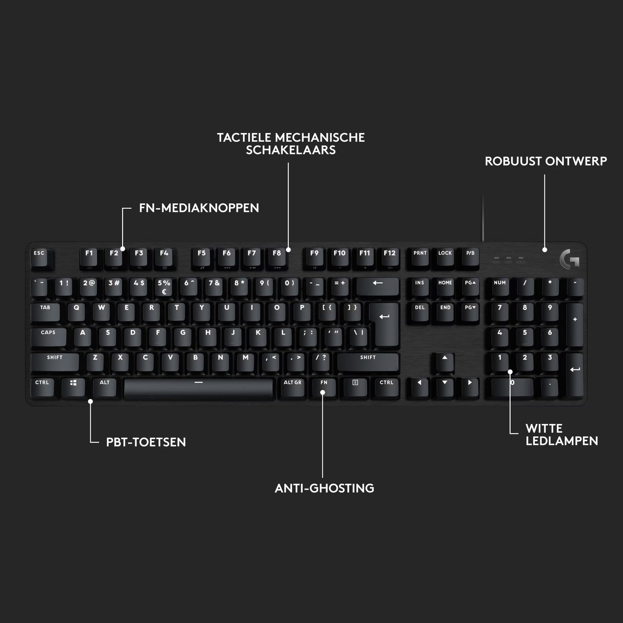 Logitech G413 SE GL Tactile gaming keyboard