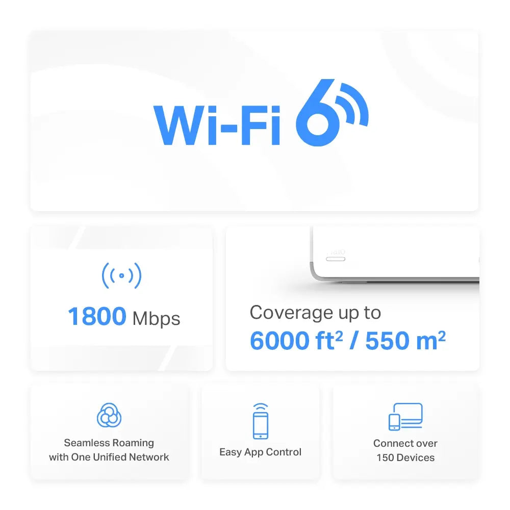 Mercusys AX3000 WiFi 6 Mesh - set van 3