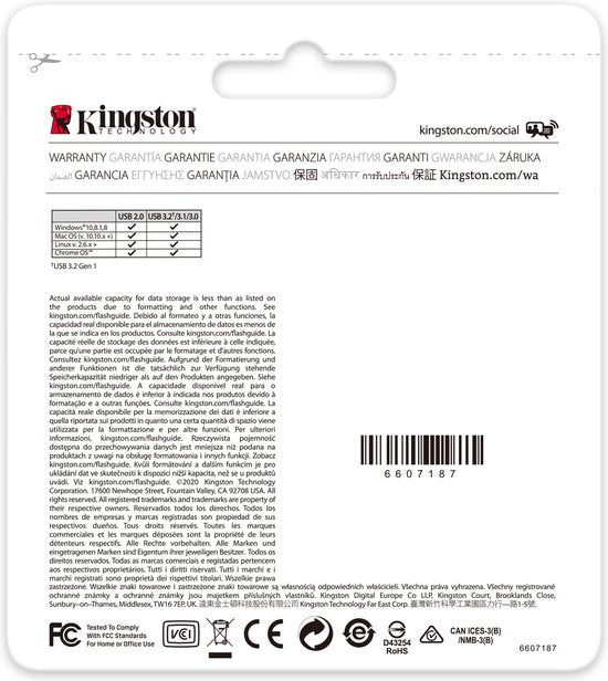 Kingston Technology DataTraveler 512GB Kyson usb-stick