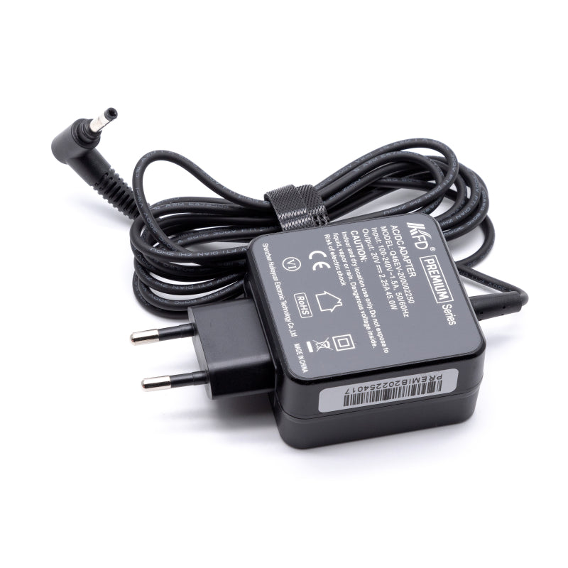 Premium adapter in retailverpakking Lenovo 20V 2,25A 4,0mm * 1,7 mm wandlader